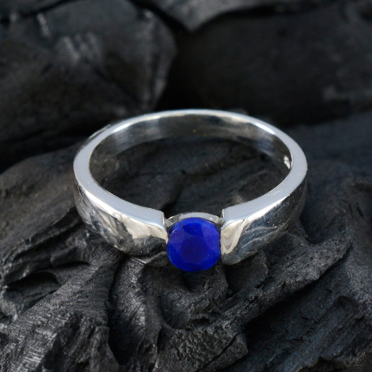 Paula Sophisticated Blue Solitaire Ring