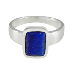 Sofia Luxurious Blue Solitaire Ring Lapis Lazuli Blue