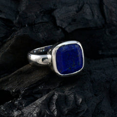 Lorena Modern Blue Solitaire Ring