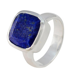 Lorena Modern Blue Solitaire Ring