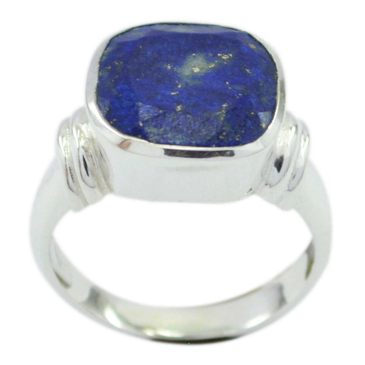 Fernanda Armor Blue Solitaire Ring Lapis Lazuli Blue