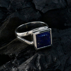 María Trendy Blue Solitaire Ring