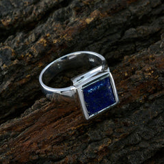 María Trendy Blue Solitaire Ring
