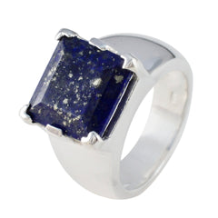 Chloe Ethnic Blue Solitaire Ring