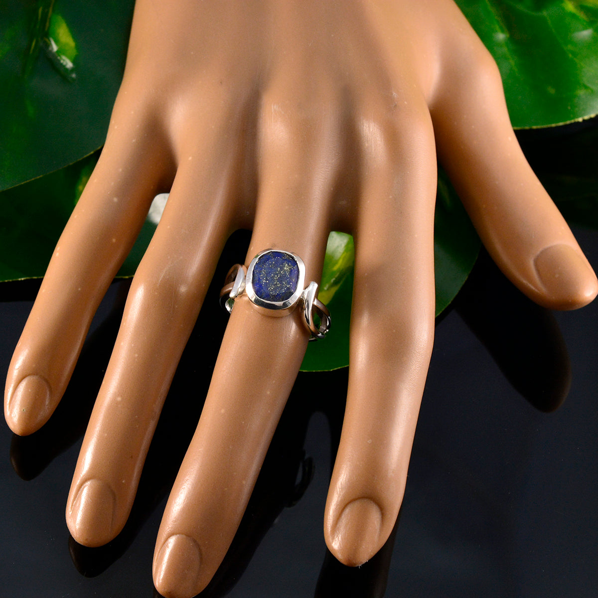 Emilia Luxurious Blue Solitaire Ring