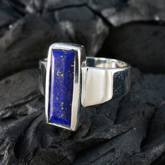 Giulia Contemporary Blue Solitaire Ring