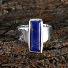 Giulia Contemporary Blue Solitaire Ring
