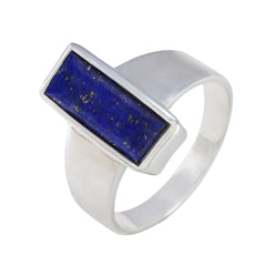 Giulia Contemporary Blue Solitaire Ring