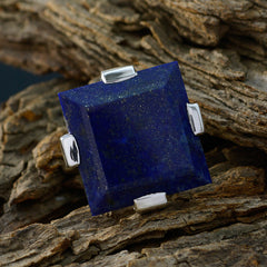Alice Signet Blue Solitaire Ring