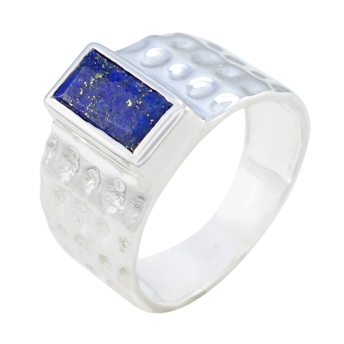 Zoe Signet Blue Solitaire Ring