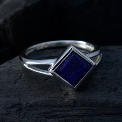 Eun-ji Abstract Blue Solitaire Ring