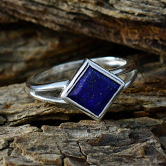 Eun-ji Abstract Blue Solitaire Ring