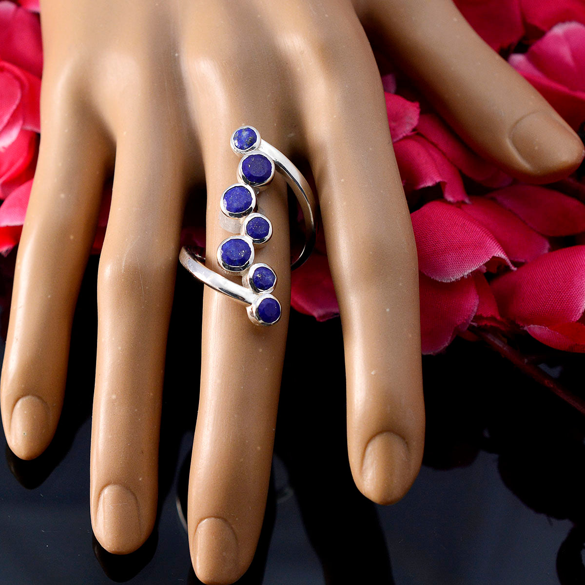 Araya Trendy Blue Hepta Ring