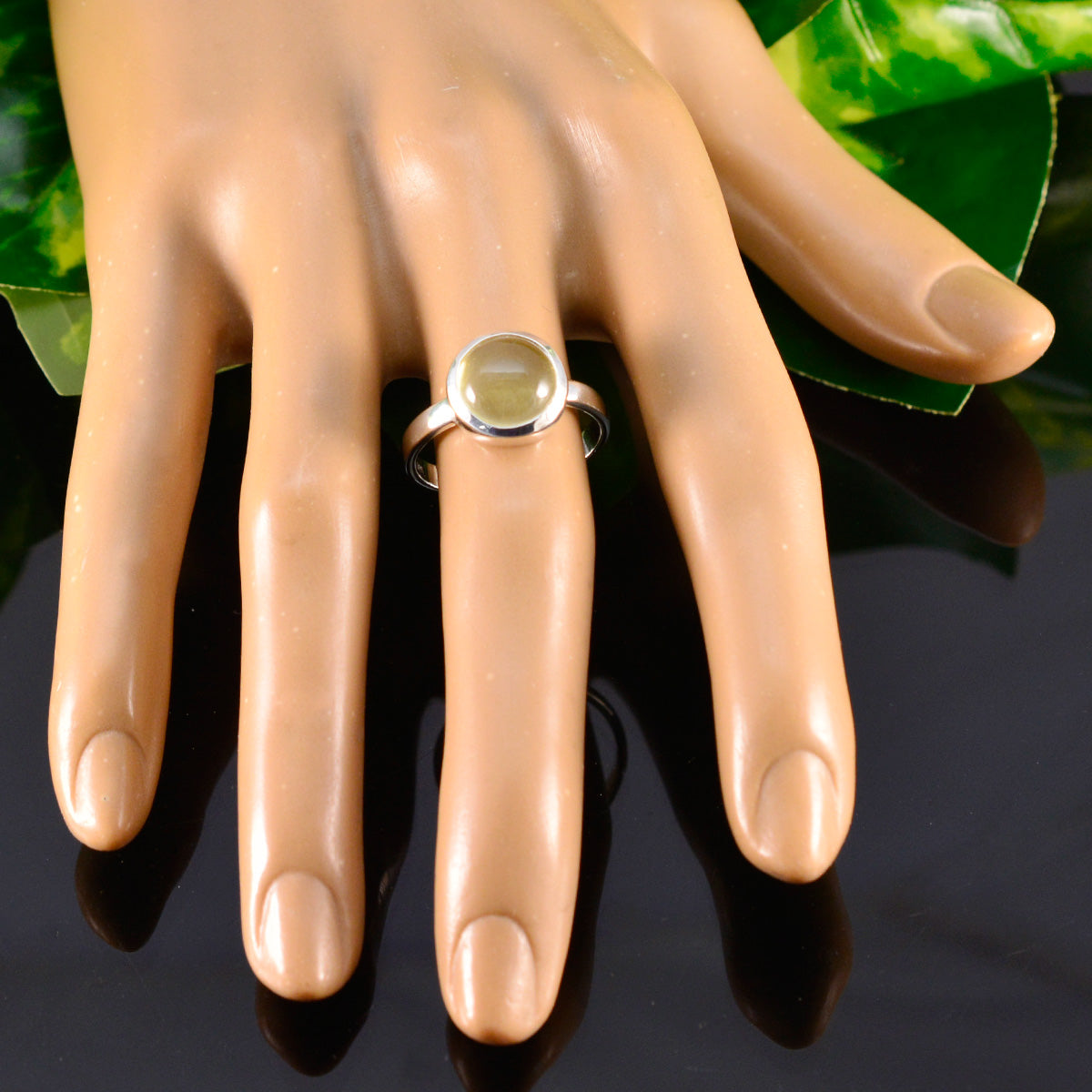 Ananya Feminine Yellow Solitaire Ring