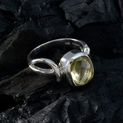 Aisha Modern Yellow Solitaire Ring