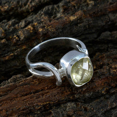 Aisha Modern Yellow Solitaire Ring