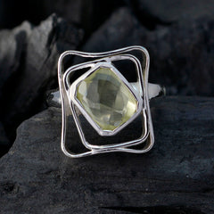 Amanda Signet Yellow Solitaire Ring