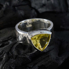 Zoey Signet Yellow Solitaire Band
