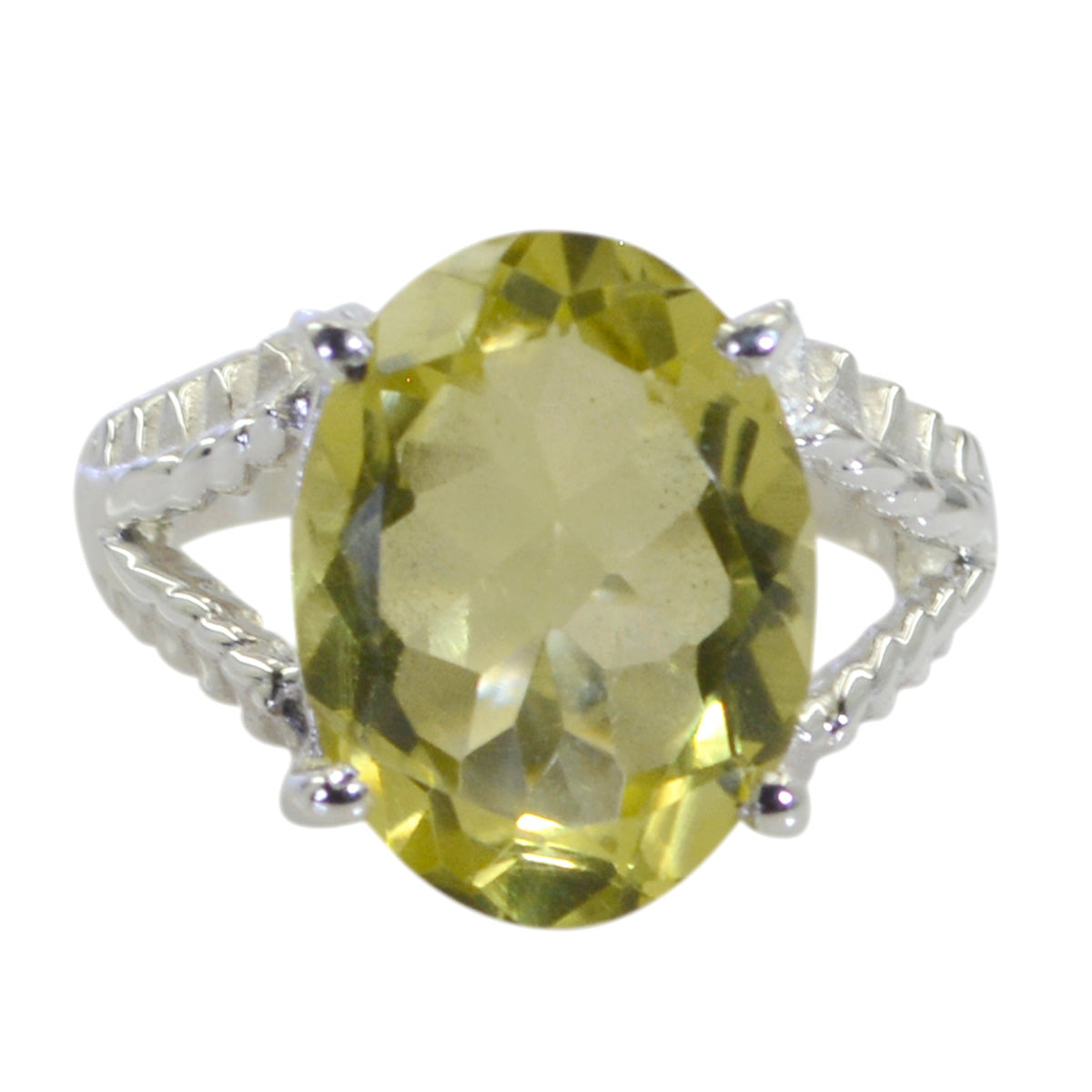 Zoey Glamorous Yellow Solitaire Ring