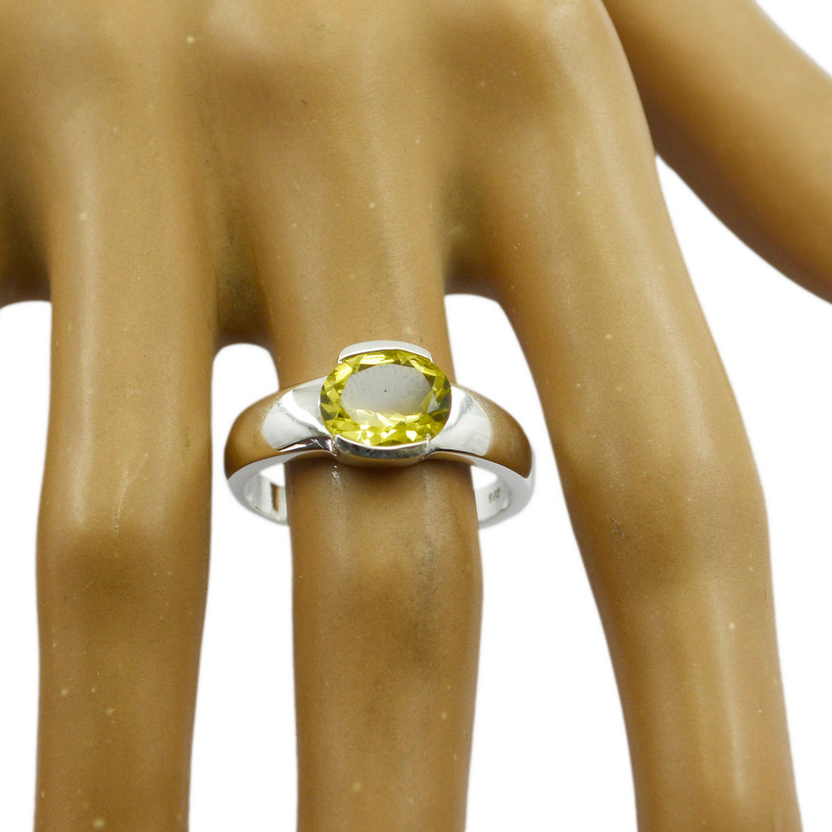 Camila Graceful Yellow Solitaire Ring
