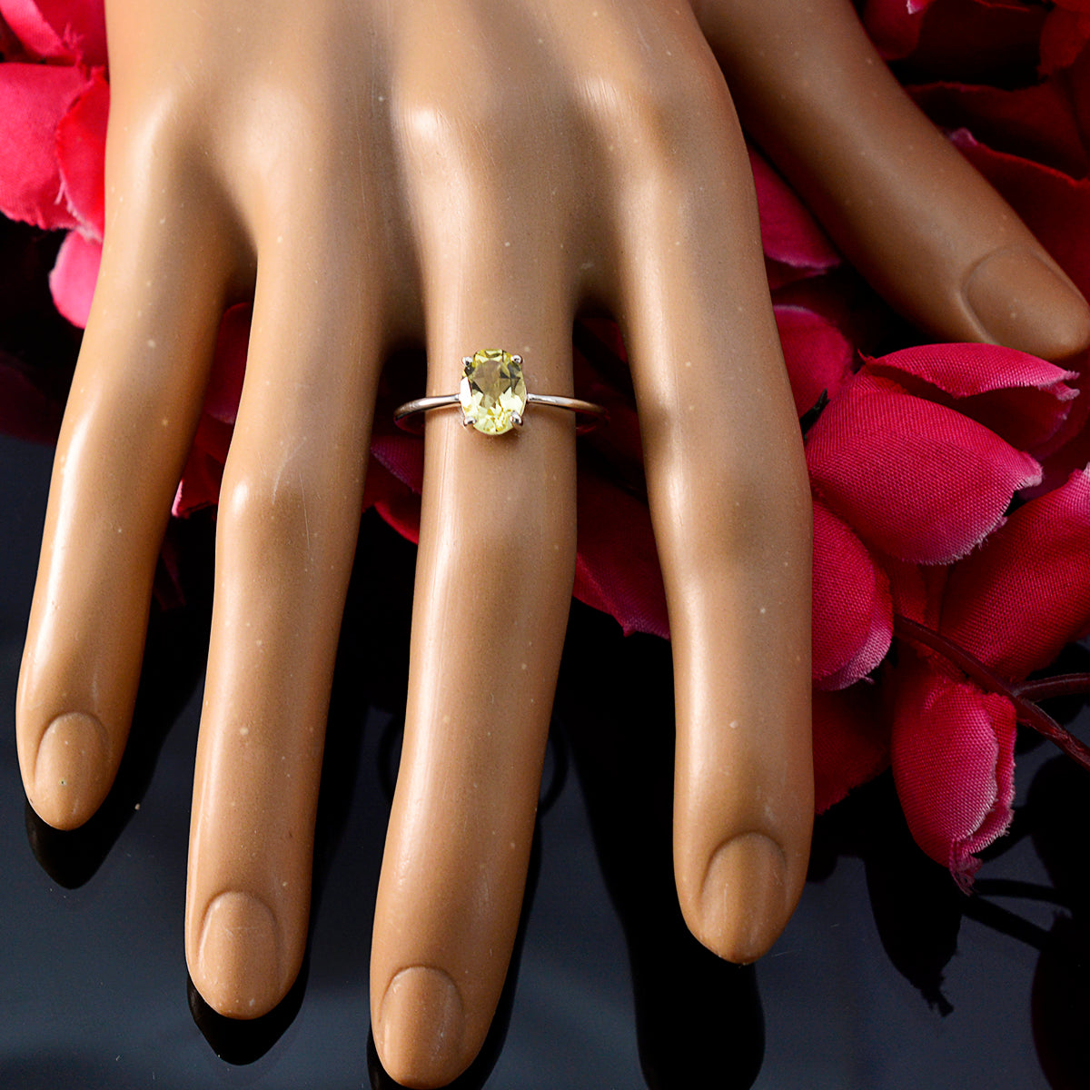 Mei Fairytale Yellow Solitaire Ring