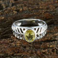 Savannah Art Deco Yellow Solitaire Ring