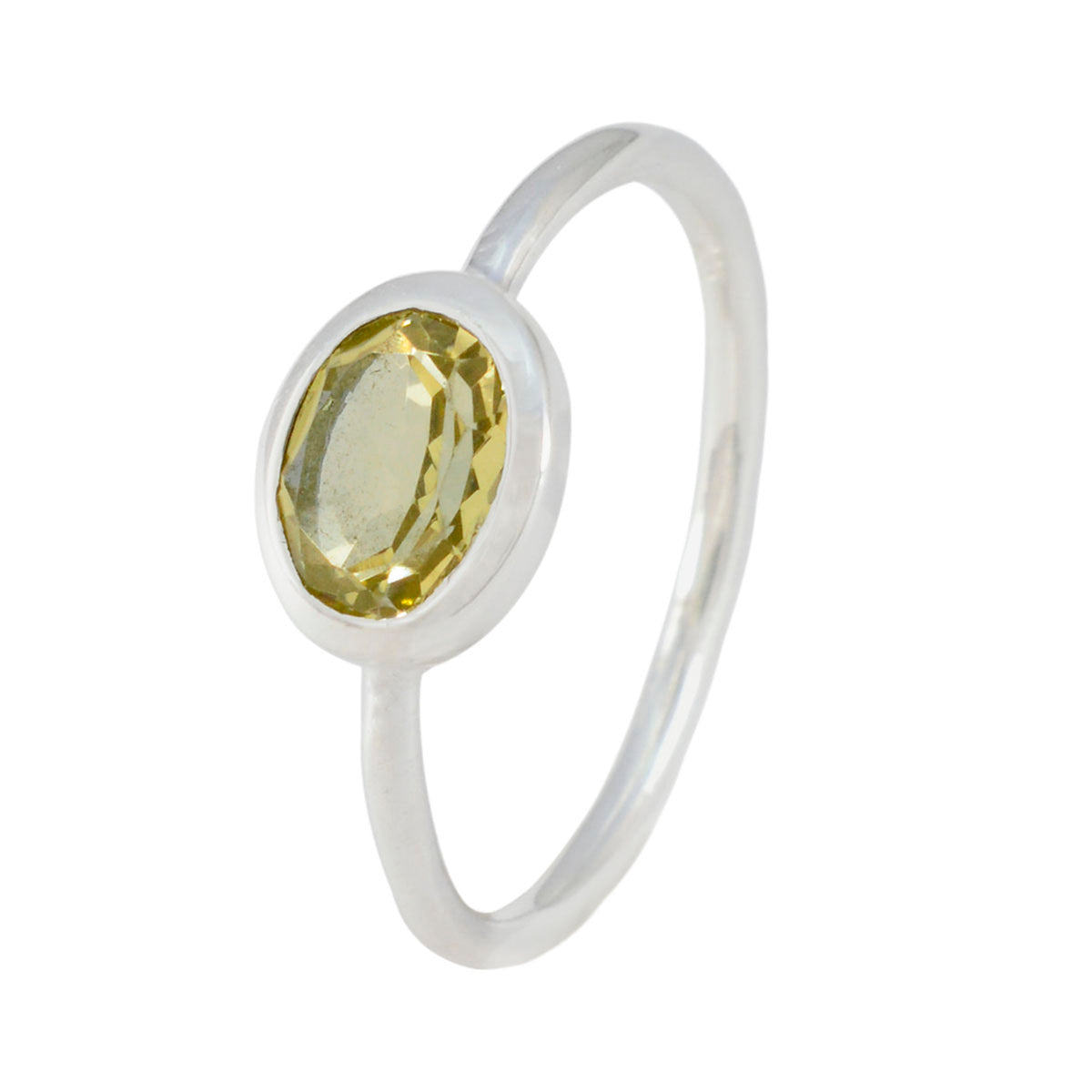 Ivy Feminine Yellow Solitaire Ring