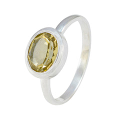 Putri Abstract Yellow Solitaire Ring