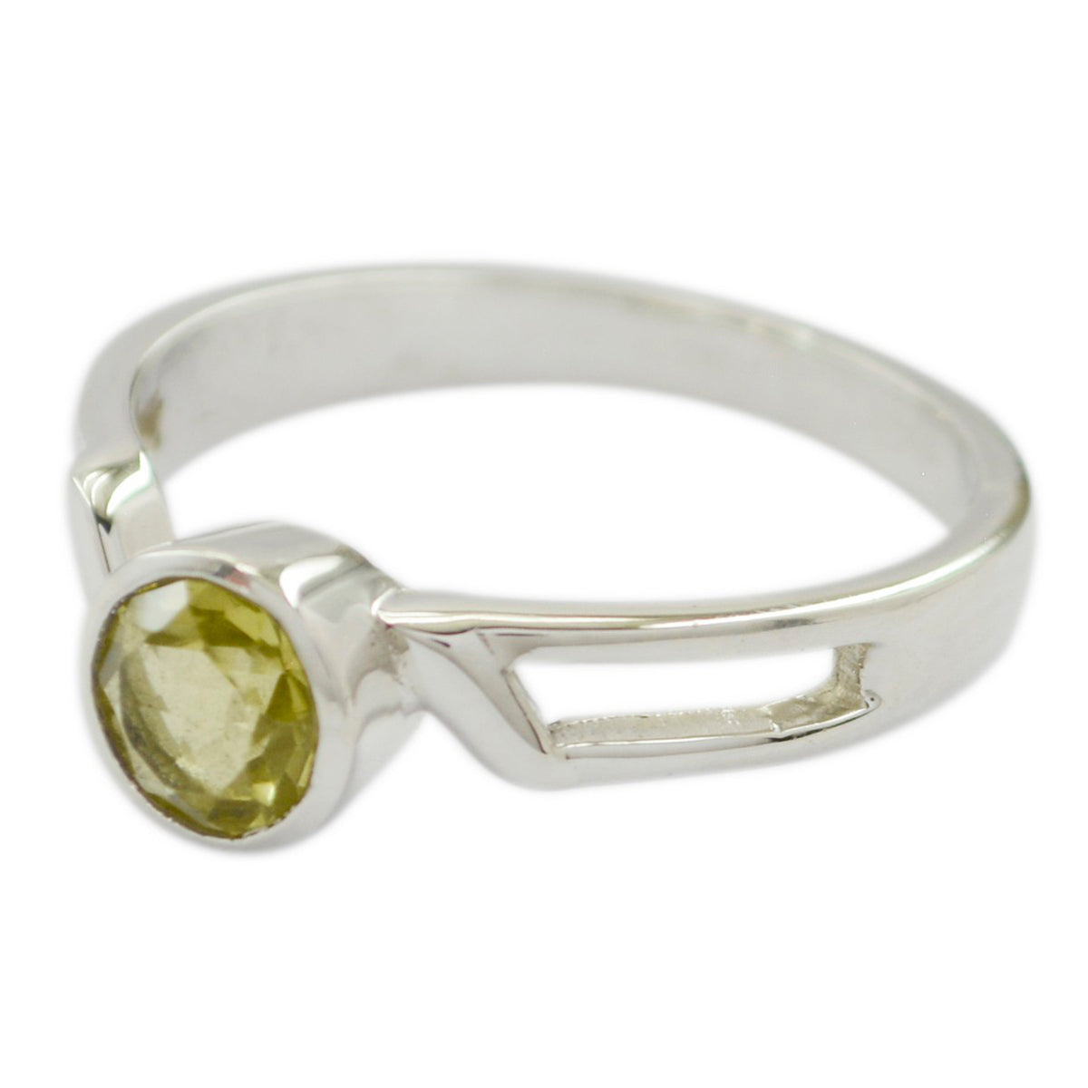 Wen Feminine Yellow Solitaire Ring