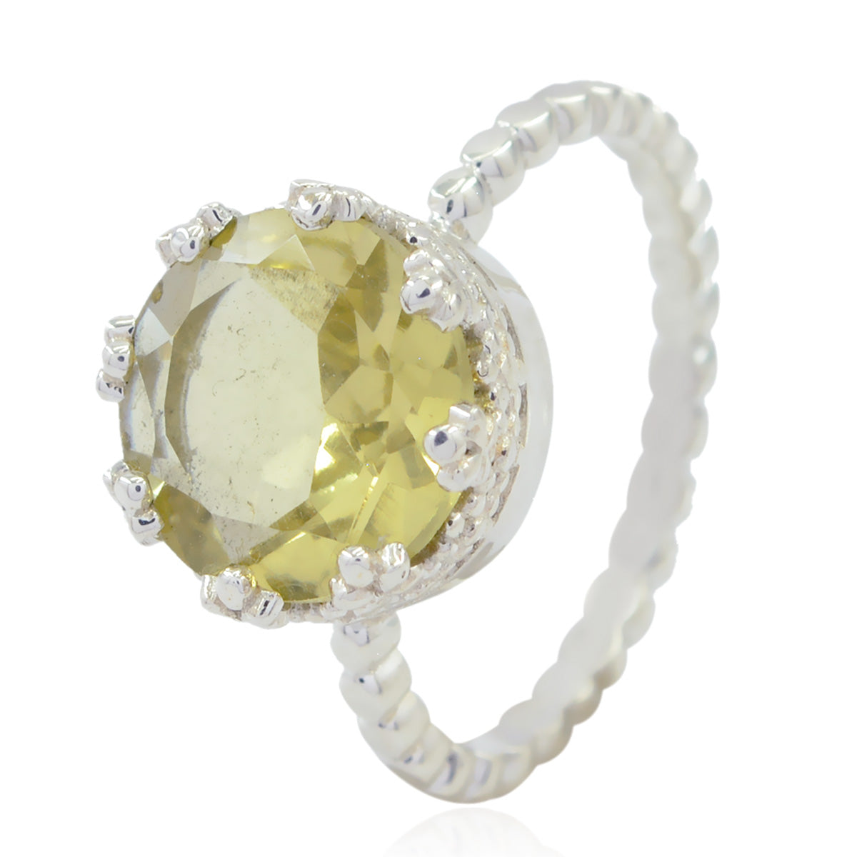 Sarah Sophisticated Yellow Solitaire Ring