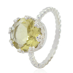 Sarah Sophisticated Yellow Solitaire Ring