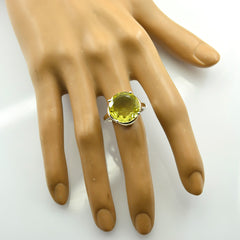 Aaliyah Feminine Yellow Solitaire Ring