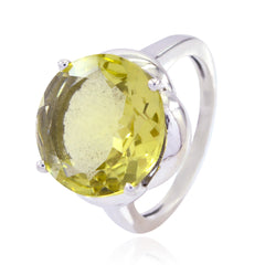 Aaliyah Feminine Yellow Solitaire Ring