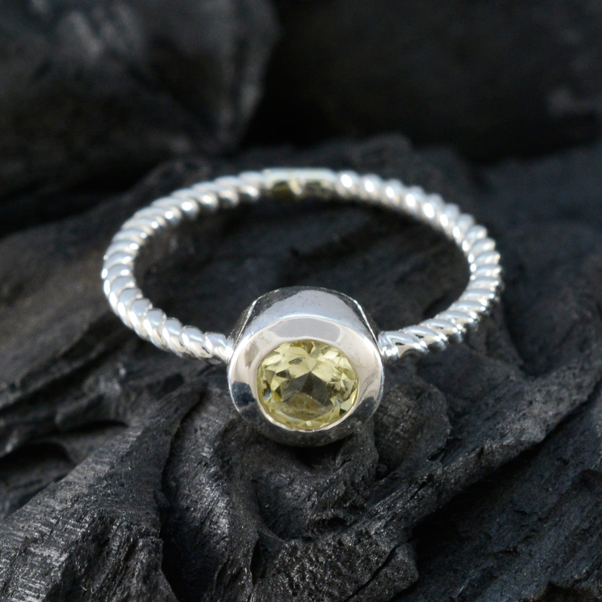 Hina Fairytale Yellow Solitaire Ring
