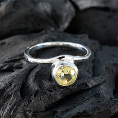 Laura Sophisticated Yellow Solitaire Ring