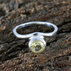 Laura Sophisticated Yellow Solitaire Ring