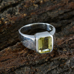 Ana Signet Yellow Solitaire Ring