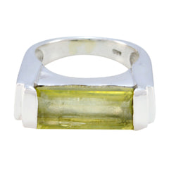 Amelia Armor Yellow Solitaire Ring Lemon Quartz Yellow