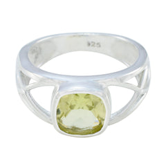 Stella Romantic Yellow Solitaire Ring Lemon Quartz Yellow