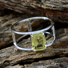 Lakshmi Geometric Yellow Solitaire Band