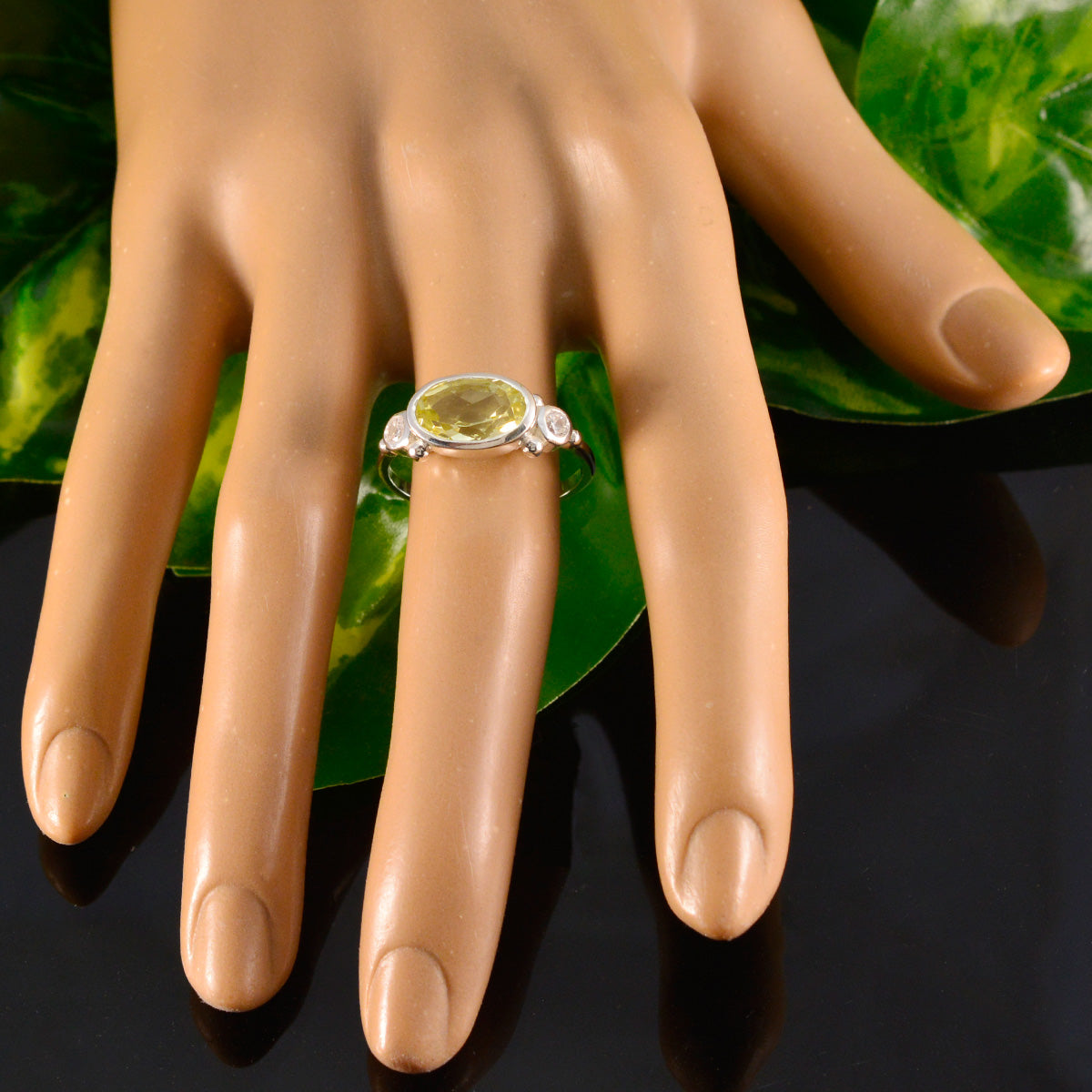 Haruka Boho Yellow Trilogy Ring