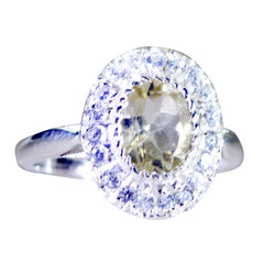 Milagros Glamorous Yellow Halo Ring