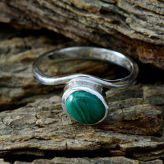 Lakshmi Abstract Green Solitaire Ring