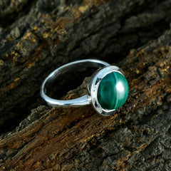 Rebeca Luxurious Green Solitaire Ring