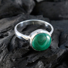 Alejandra Graceful Green Solitaire Ring