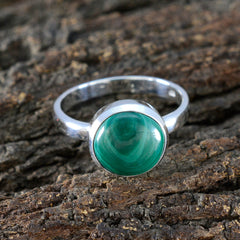 Alejandra Graceful Green Solitaire Ring