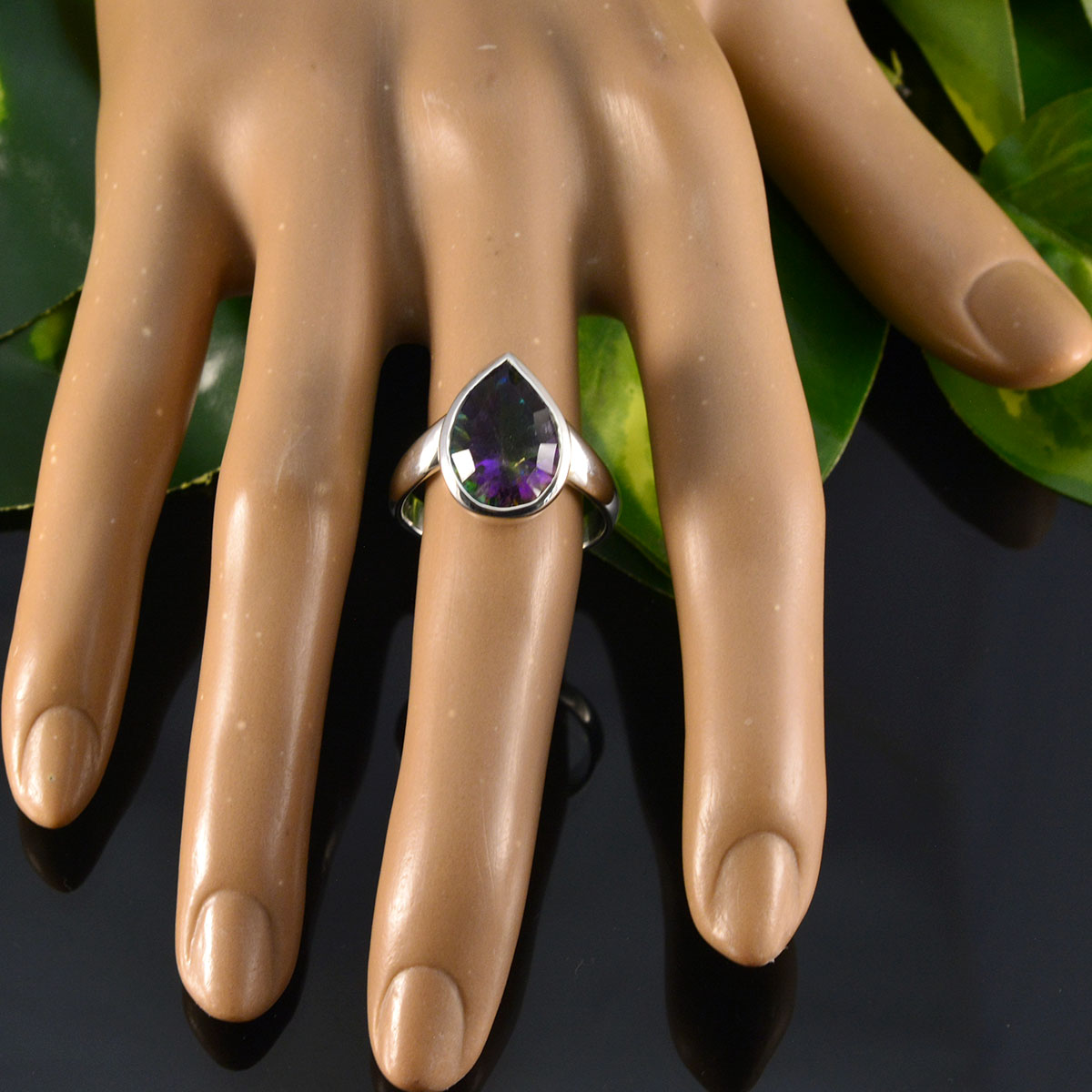 Julieta propsel multicolor Solitaire Ring