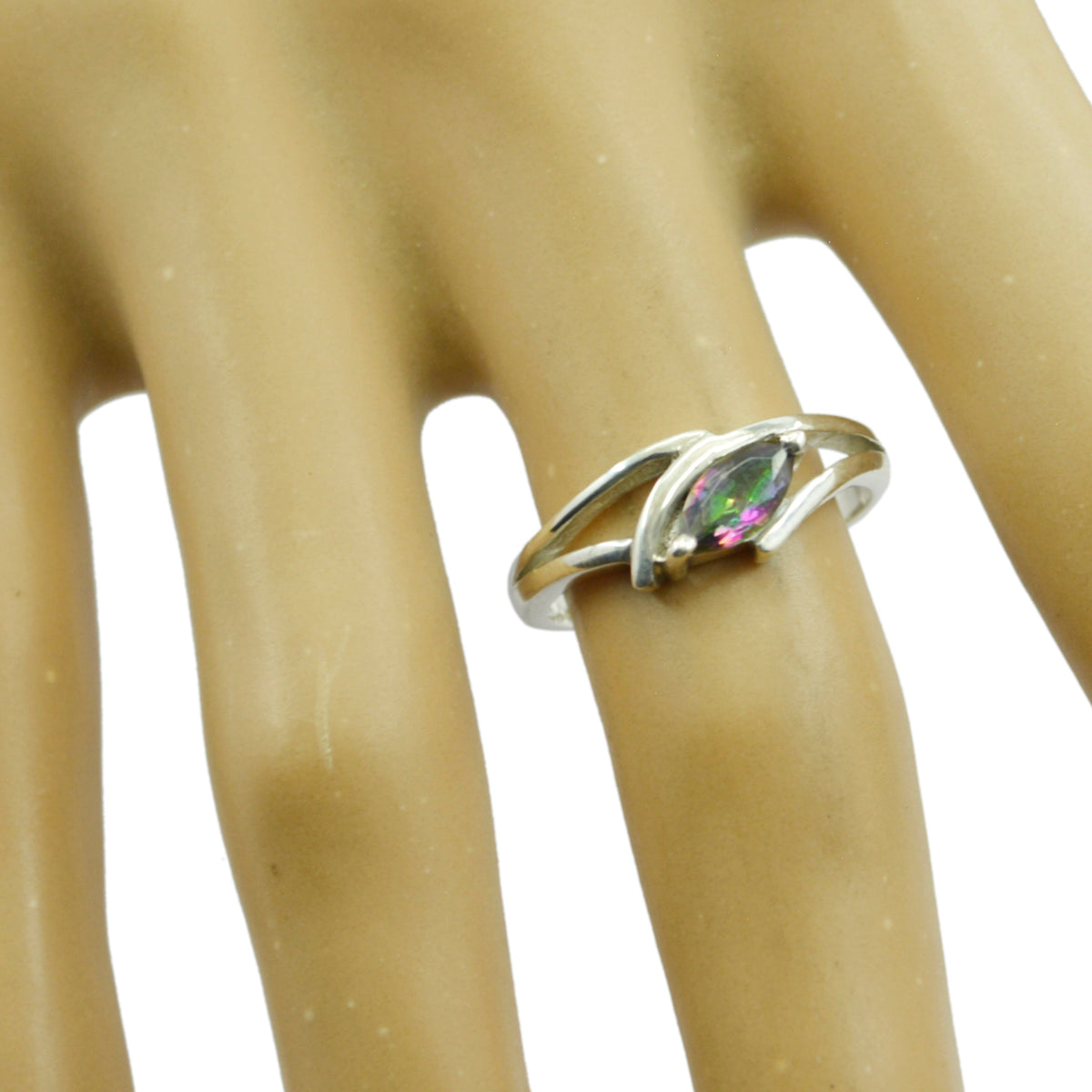 Haruka Contemporary multicolor Solitaire Ring