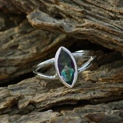 Ayesha Geometric multicolor Solitaire Ring