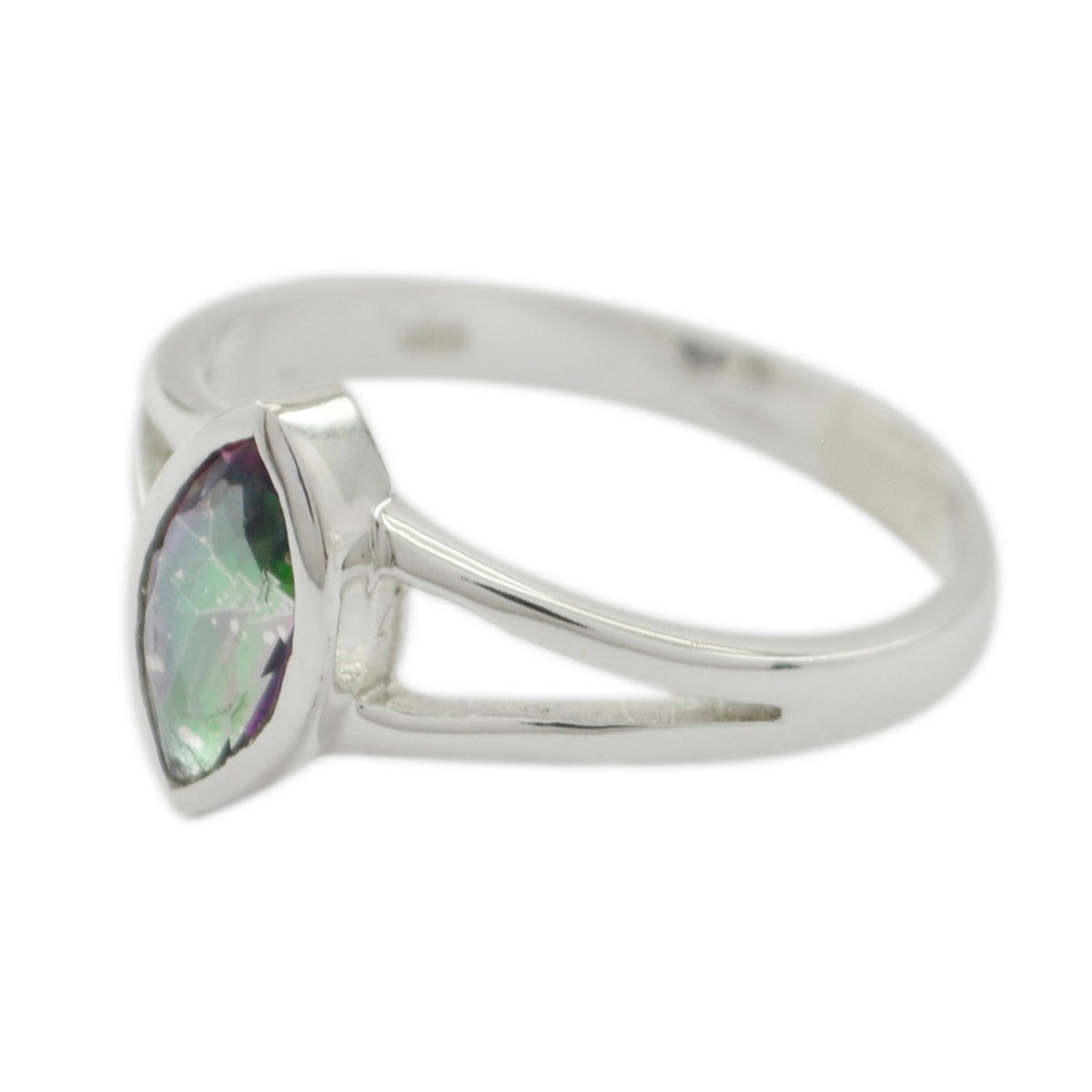 Ayesha Geometric multicolor Solitaire Ring